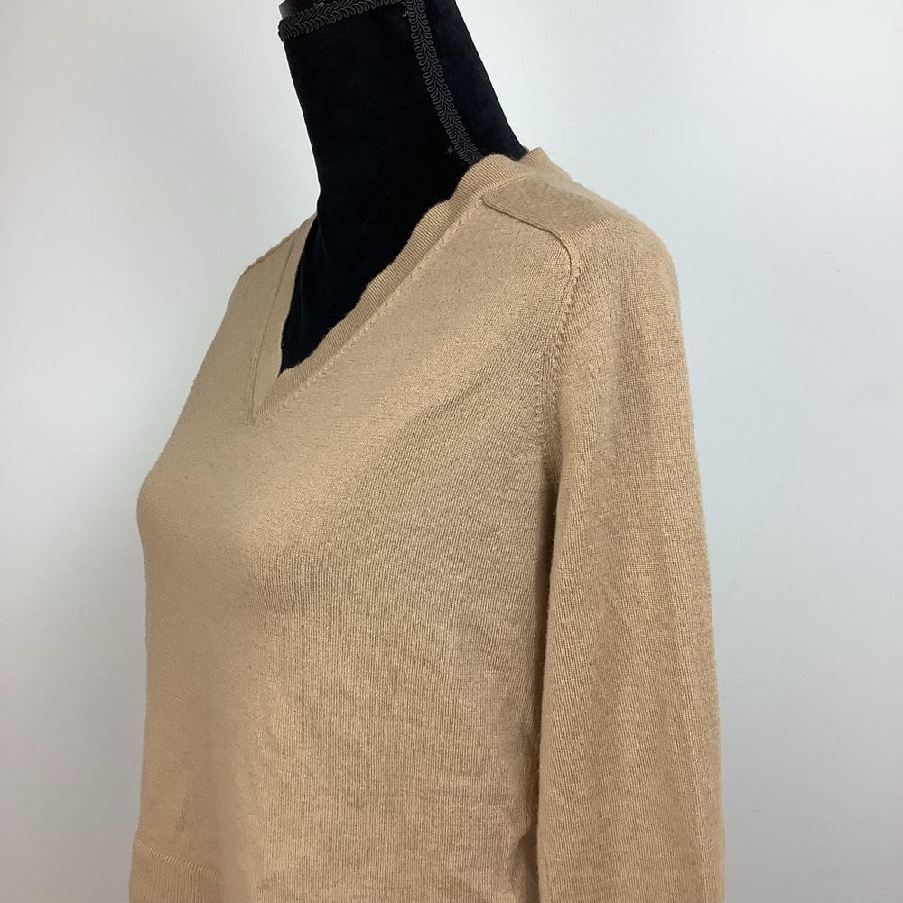 CLUB MONACO WOOL LATTE V NECK SWEATER S - Picture 4 of 7